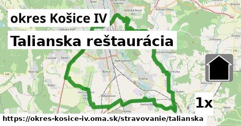 Talianska reštaurácia, okres Košice IV