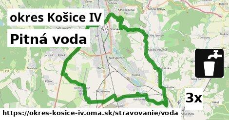 Pitná voda, okres Košice IV