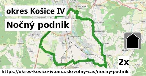 Nočný podnik, okres Košice IV