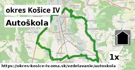 Autoškola, okres Košice IV