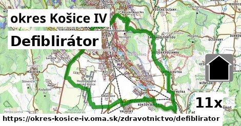 Defiblirátor, okres Košice IV