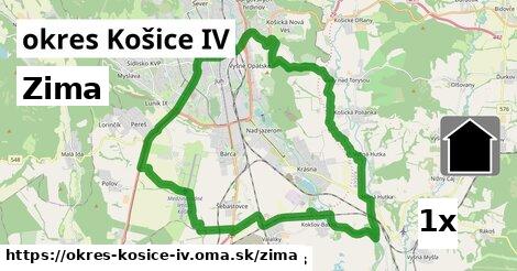 zima v okres Košice IV