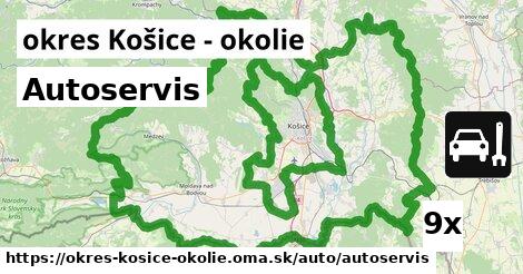 Autoservis, okres Košice - okolie