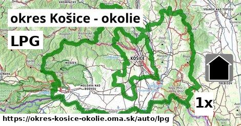 LPG, okres Košice - okolie