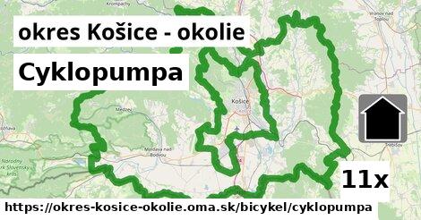 Cyklopumpa, okres Košice - okolie