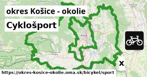 Cyklošport, okres Košice - okolie