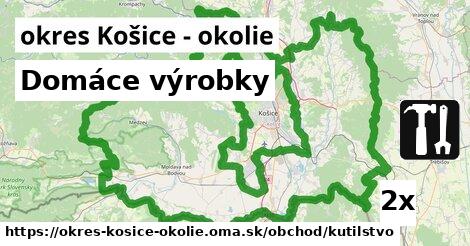 Domáce výrobky, okres Košice - okolie