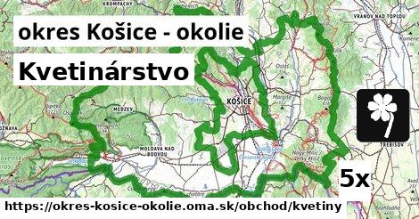 Kvetinárstvo, okres Košice - okolie