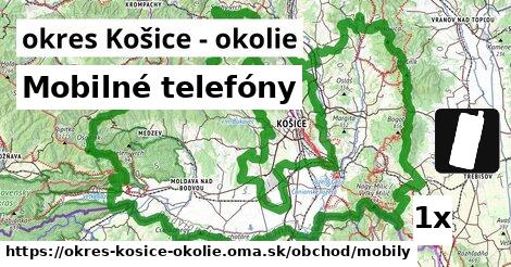 Mobilné telefóny, okres Košice - okolie