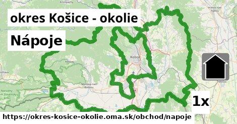 Nápoje, okres Košice - okolie