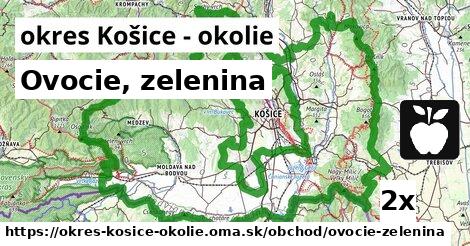 Ovocie, zelenina, okres Košice - okolie