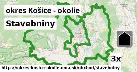 Stavebniny, okres Košice - okolie