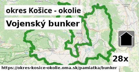 vojenský bunker v okres Košice - okolie