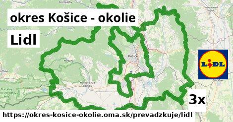 Lidl, okres Košice - okolie