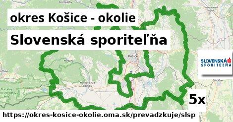 Slovenská sporiteľňa, okres Košice - okolie