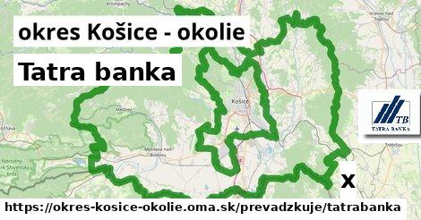 Tatra banka, okres Košice - okolie