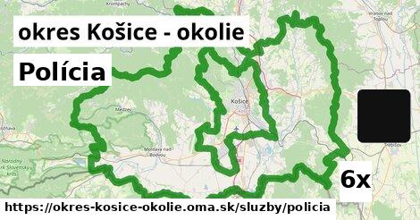 Polícia, okres Košice - okolie