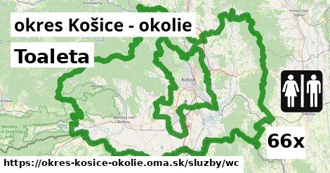 Toaleta, okres Košice - okolie