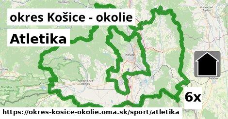 Atletika, okres Košice - okolie
