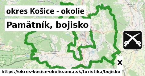 Pamätník, bojisko, okres Košice - okolie