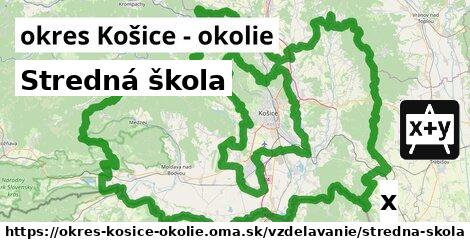 Stredná škola, okres Košice - okolie