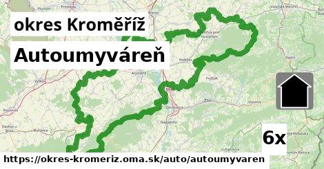 Autoumyváreň, okres Kroměříž