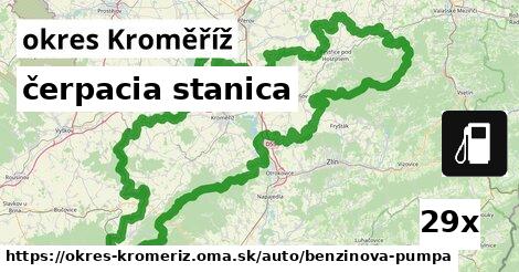 čerpacia stanica, okres Kroměříž