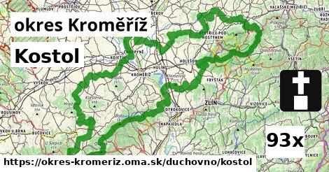 kostol v okres Kroměříž