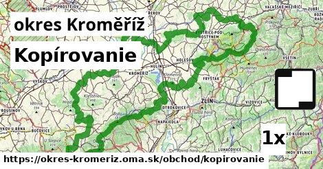 Kopírovanie, okres Kroměříž
