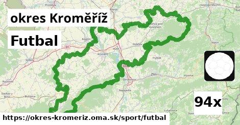 Futbal, okres Kroměříž