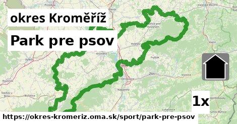 Park pre psov, okres Kroměříž