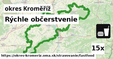 Rýchle občerstvenie, okres Kroměříž