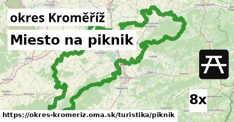 Miesto na piknik, okres Kroměříž