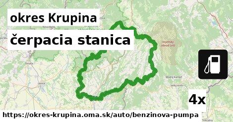 čerpacia stanica, okres Krupina