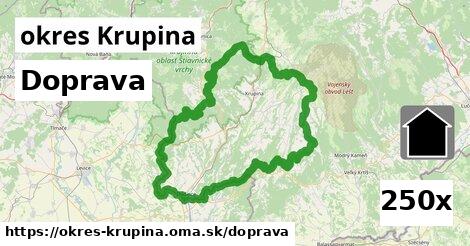 doprava v okres Krupina