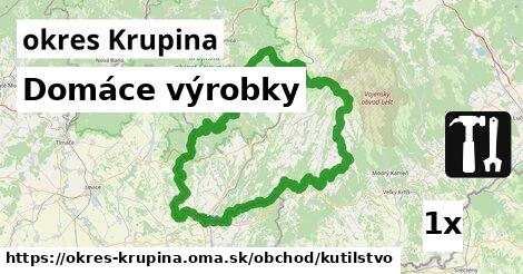 Domáce výrobky, okres Krupina