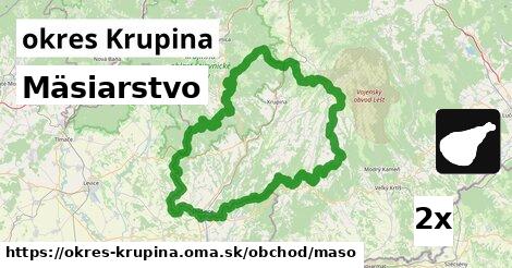 Mäsiarstvo, okres Krupina