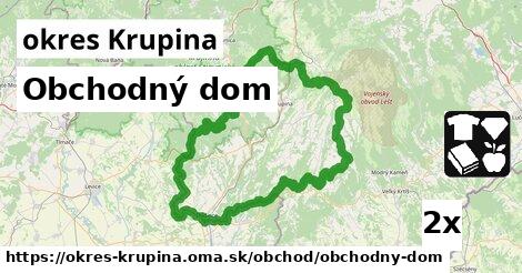 Obchodný dom, okres Krupina