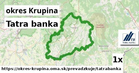 Tatra banka, okres Krupina