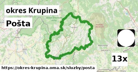 Pošta, okres Krupina