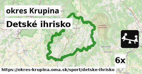 Detské ihrisko, okres Krupina