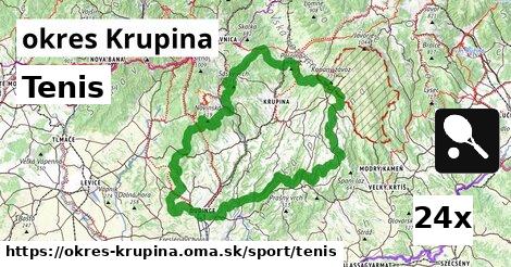 Tenis, okres Krupina