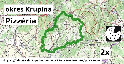 Pizzéria, okres Krupina