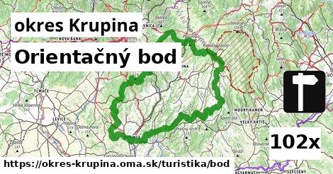 Orientačný bod, okres Krupina