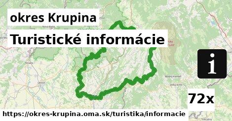 Turistické informácie, okres Krupina