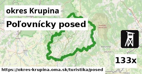 Poľovnícky posed, okres Krupina