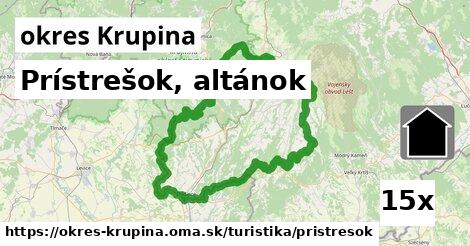 Prístrešok, altánok, okres Krupina