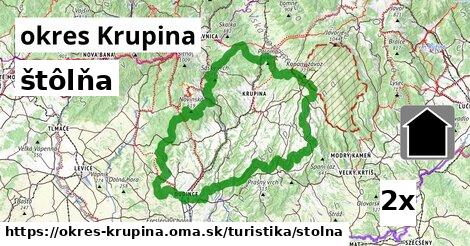 štôlňa, okres Krupina