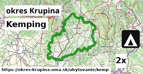 Kemping, okres Krupina