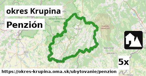 Penzión, okres Krupina